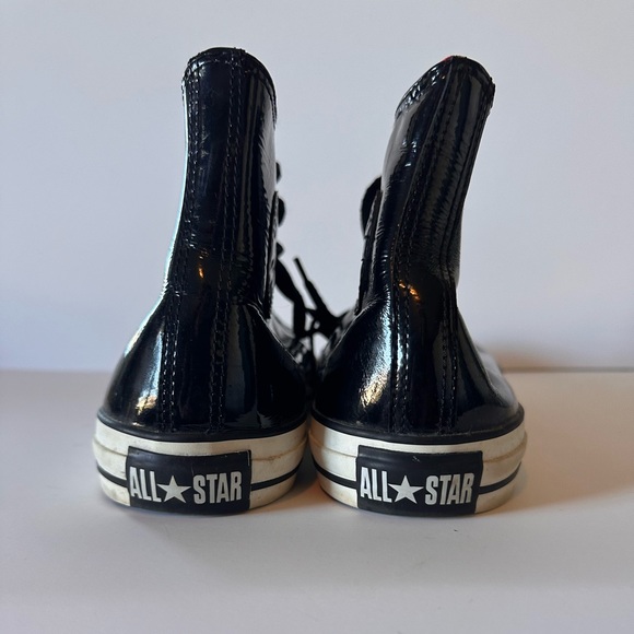 Converse Chuck Taylor All Star Black Patent Leather EUC - Men’s 9.5 - Picture 6 of 6